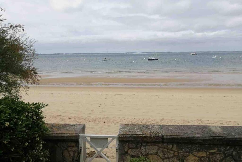 Appart Sur La Plage Pied Dans L Eau Avec Terrasse Jardin Vue Sur Le Bassin Depuis La Terrasse , Parking Аркашон Экстерьер фото